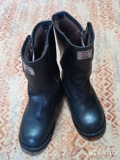 Кожаные сапоги рабочие утепленные, 39 размер