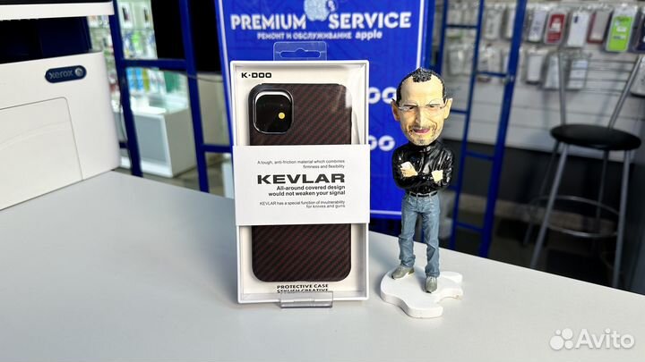 Чехол на iPhone 11 Pro Kevlar Карбон Оригинал