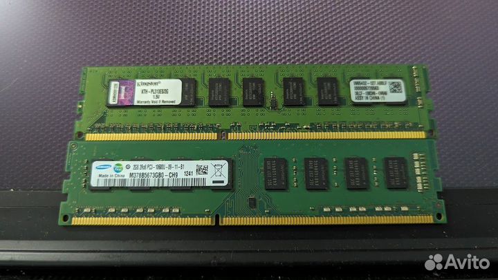 Оперативная память 2Gb udimm DDR3 1333MHz (2шт)