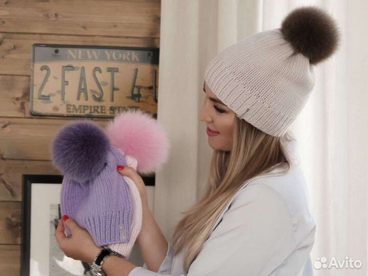 Шапка женская вязаная
