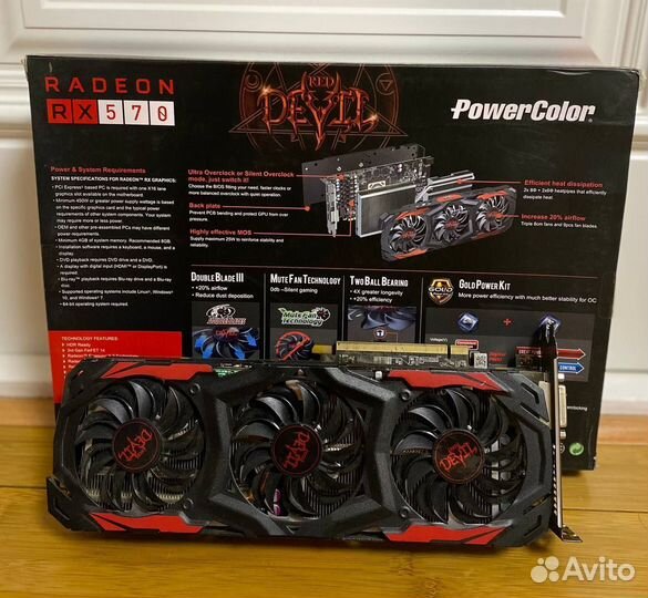 Rx 570 4gb powercolor red devil