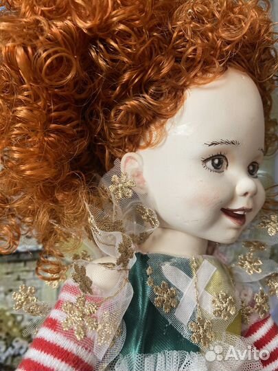 Интерьерная кукла ручной работы 35 см
