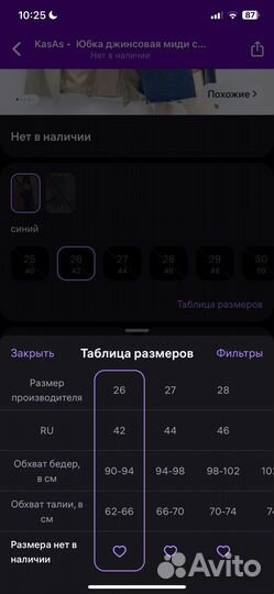 Юбка джинсовая