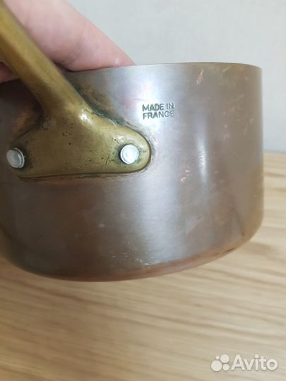 Старинные медные ковши,Франция,клеймо