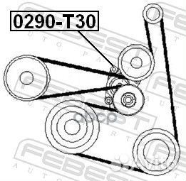 Натяжитель ремня навесного оборудования nissan