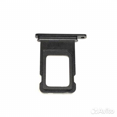 Держатель сим для iPhone XR (черный) (2 сим)