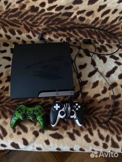 Sony playstation 3 slim прошитая+ 13 игр на дисках