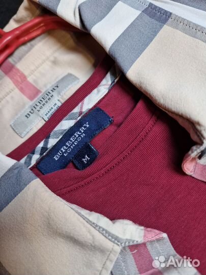 Burberry рубашка с футболкой оригинал