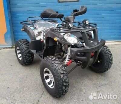Квадроцикл Grizzly 200cc бело-голубой