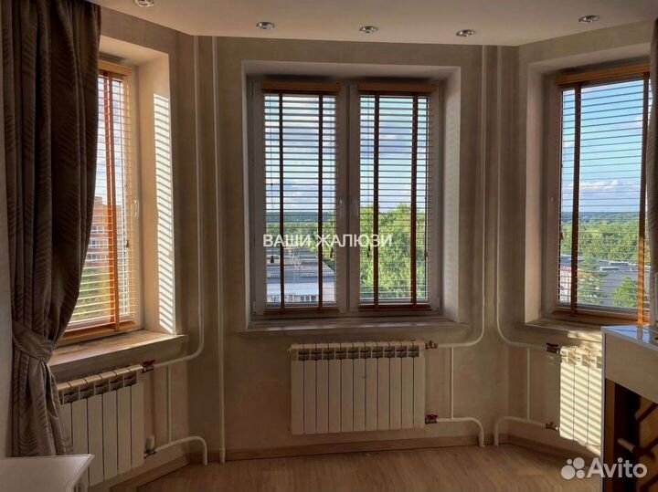 Деревянные жалюзи горизонтальные