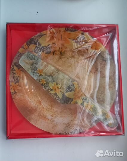 Тарелка для торта с лопаткой