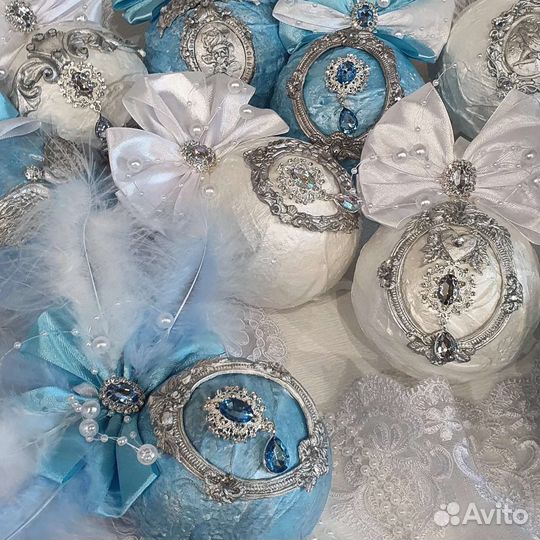 Ёлочные игрушки. Декор. Ручная работа