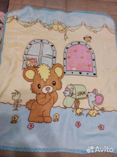 Плед детский плюшевый