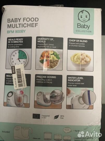 Пароварка блендер для детского питания Gorenje