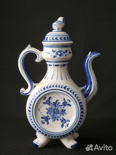 Чайник кувшин квасник Гжель СССР