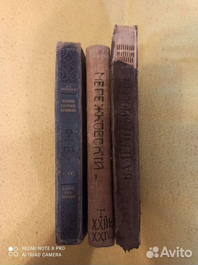 Антикварные книги: Д. С. Мережковский и В. Брюсов