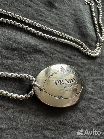 Колье Prada оригинал цепочка кулон