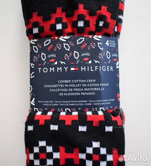 Комплект мужских носков Tommy Hilfiger. оригинал