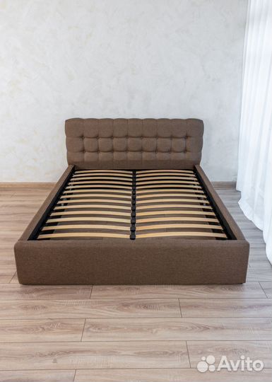 Кровать двухспальная 140х200 Марсель коричневый