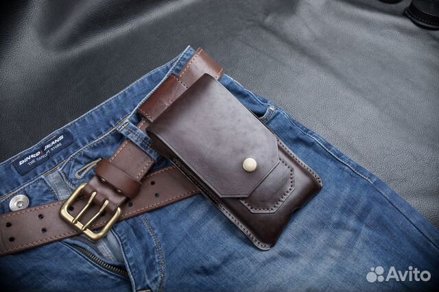 Кожаная поясная кобура для iPhone 13/14 pro Max