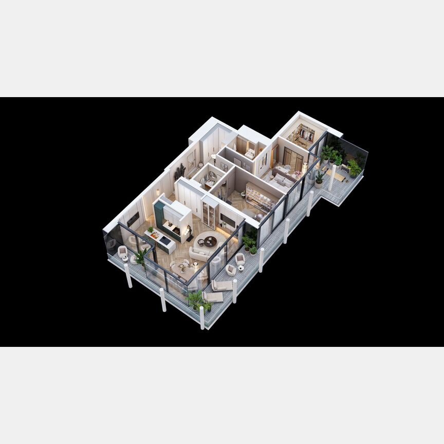 3-к. квартира, 139,8 м², 17/18 эт.