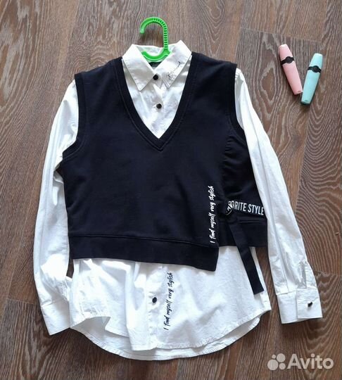 Блузка школьная для девочки - новая