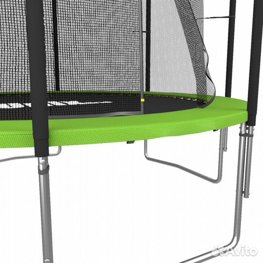 Батут с сеткой unix line Simple 12 ft Green inside