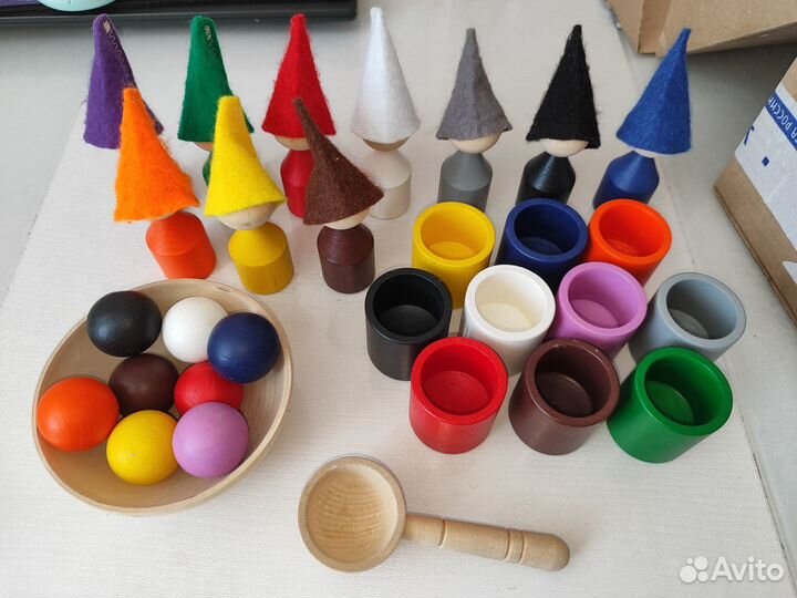 Развивающая деревянная игрушка, Монтессори