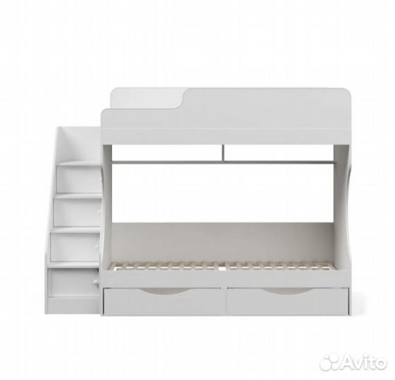 Двухъярусная кровать - белый, 226х84х167 см
