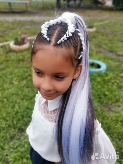 Плетение кос с канекалоном. Брейды