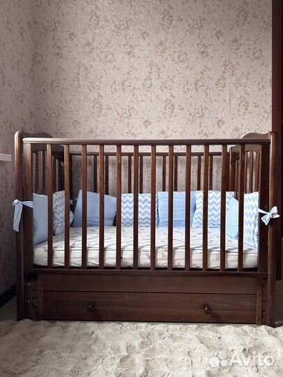 Детская кроватка Гандылян+матрас,модель Ванечка