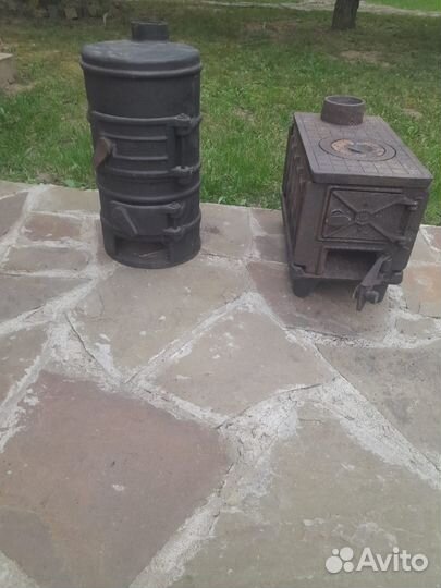Печь буржуйка чугунная разборная СССР