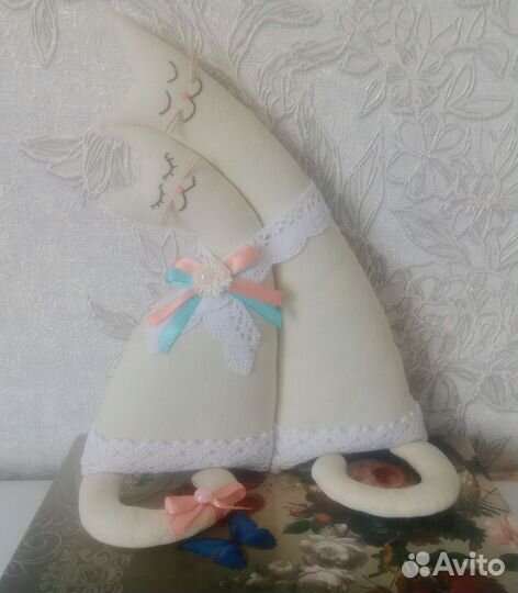 Интерьерные коты неразлучники Котики обнимашки