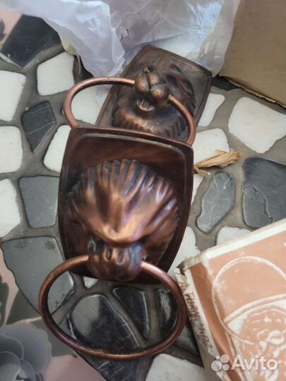 Ручки медные дверные