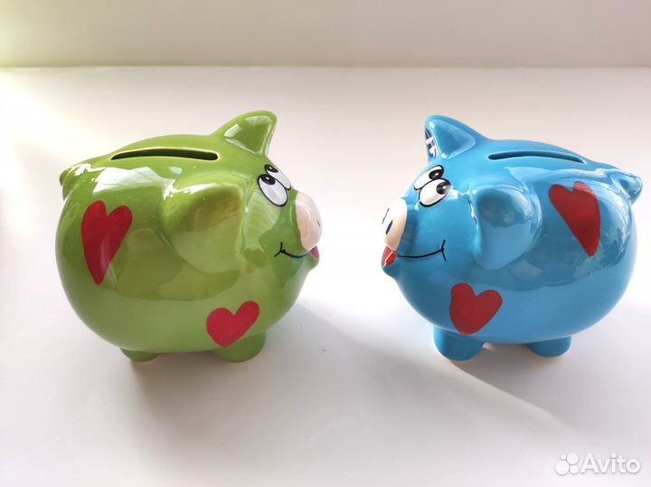 Статуэтки Копилки хрюшка и слоник