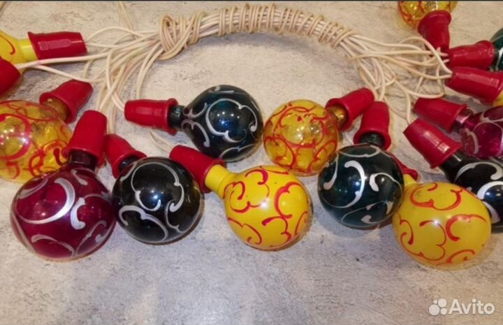 Герлянды СССР ег-25 расписные волшебные фонари