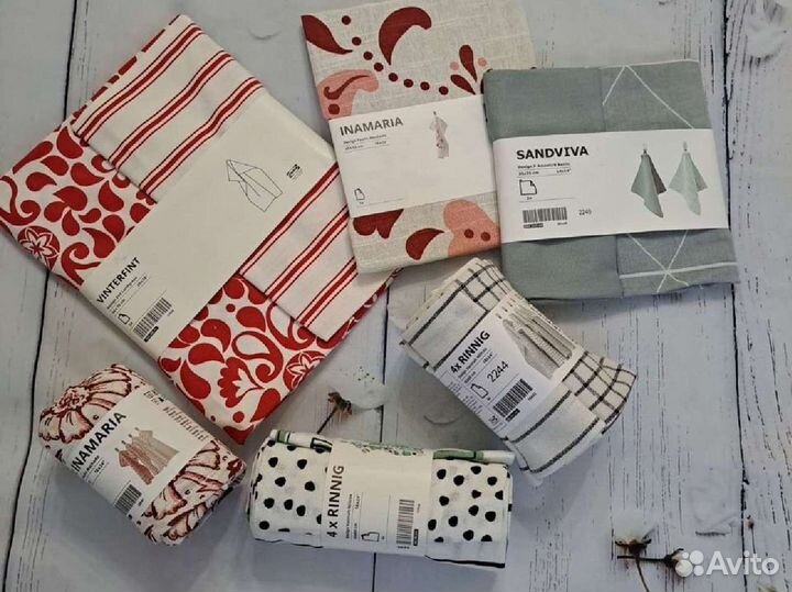 Набор полотенец Икея кухонные, прихватка