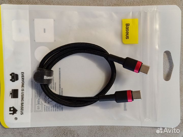 Кабель Baseus type C to type C