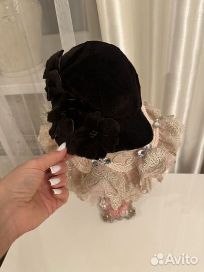 Норковая кепка женская