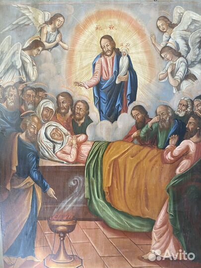 Икона успение большая храмовая 19 век