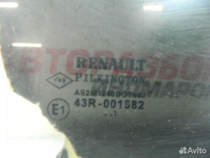 Стекло двери передней правой для Renault Laguna 2
