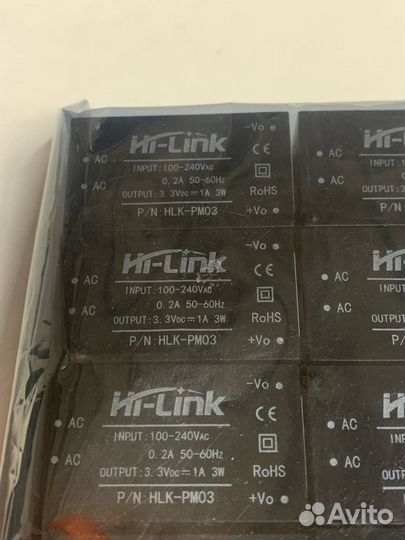 AC/DC конвертер Hi-Link HLK-PM03, 3.3В 3Вт