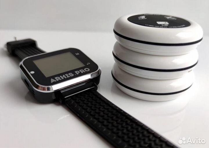 Кнопка вызова персонала, официанта, часы-пейджер