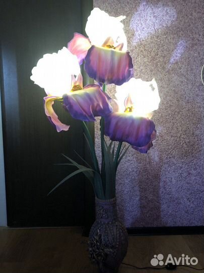 Цветы светильник - торшеры ручная работа