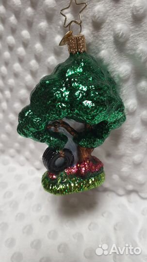 Елочная игрушка дерево стекло