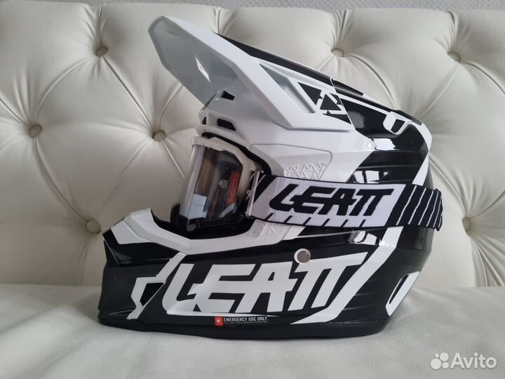 White Вlасk New enduro Kit шлем Leatt 7.5