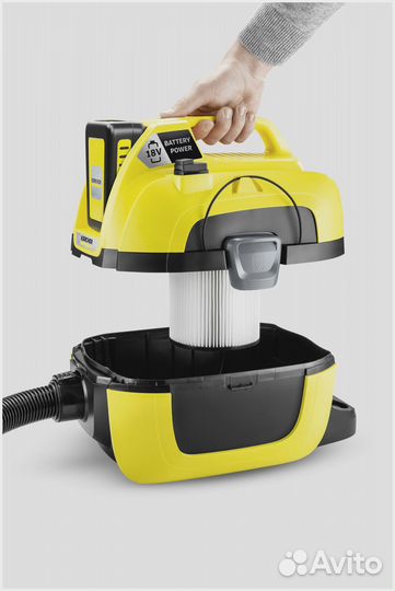 Хозяйственный пылесос Karcher WD 1 Compact Battery