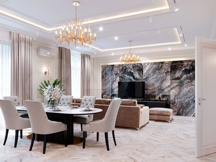 4-к. квартира, 142 м², 3/16 эт.