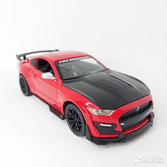 Машина металлическая Ford Mustang GT500 красная