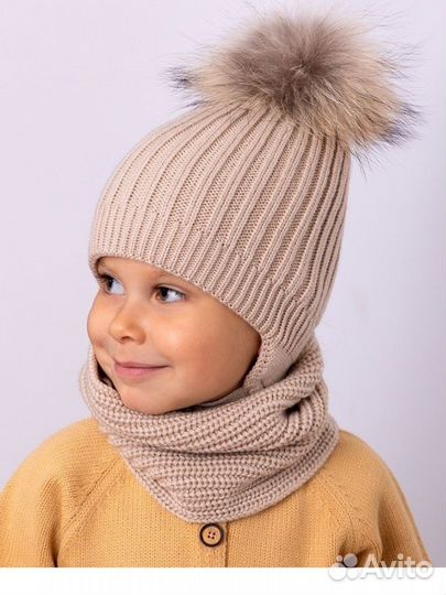 Шапка детская 38-40 (на 3-6мес)